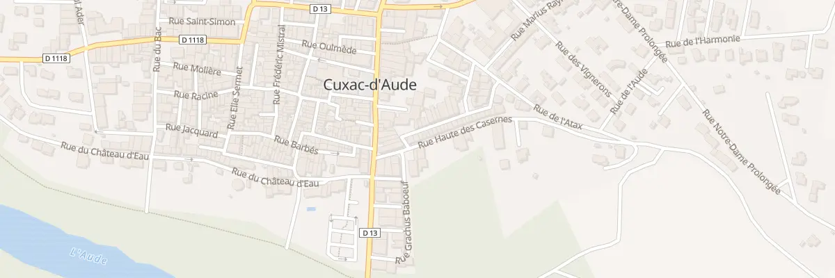 Plan du 7 Rue Haute des Casernes à Cuxac-d’Aude