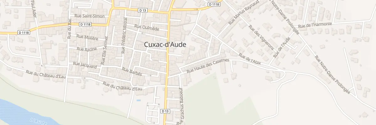 Plan du 3 Rue Basse des Casernes à Cuxac-d’Aude