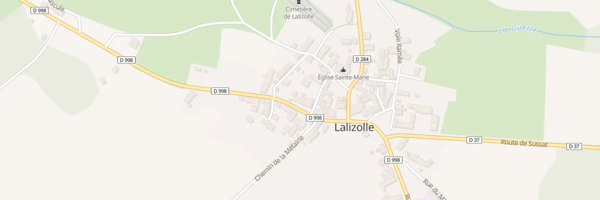 Plan du 19 Rte de la Bosse à Lalizolle