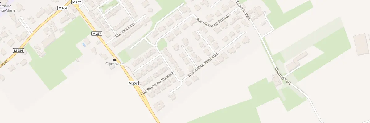 Plan du 3 Rue Arthur Rimbaud à Verlinghem