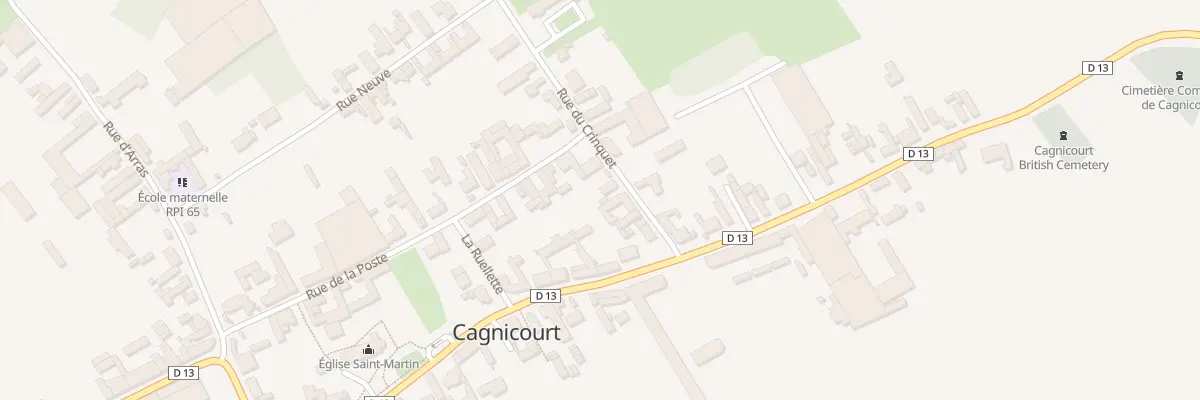 Plan du 6 Rue du Crinquet à Cagnicourt