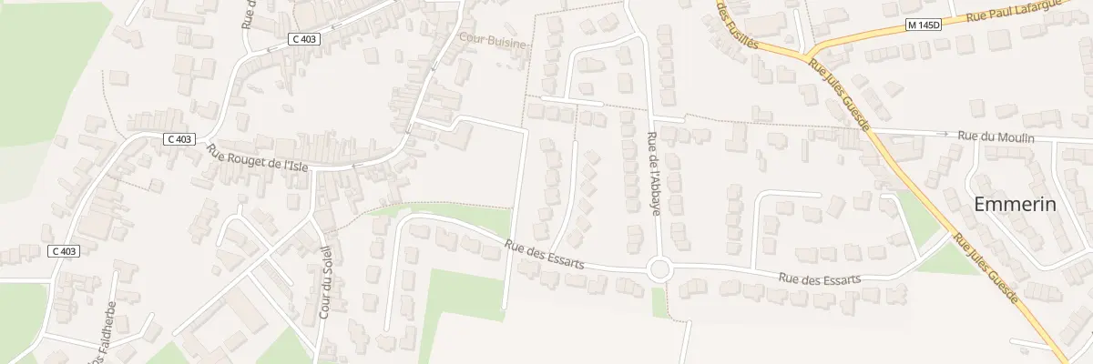 Plan du 7 All des Pinsons à Emmerin