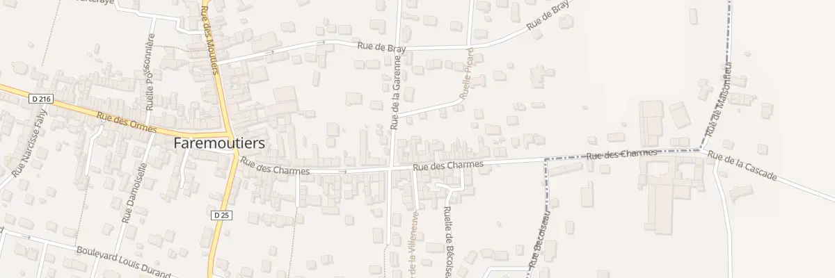 Plan du 24 Rue des Charmes à Faremoutiers
