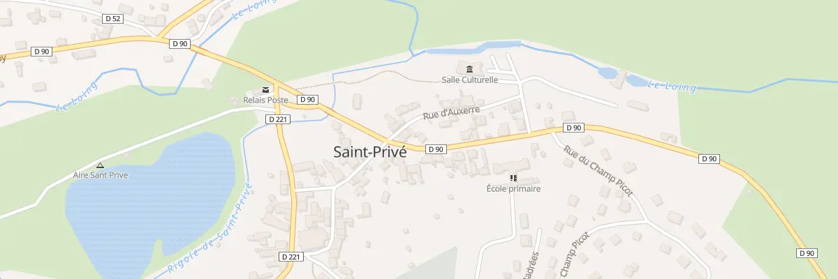 Plan du 7 Rue de la Puisaye à Saint-Privé