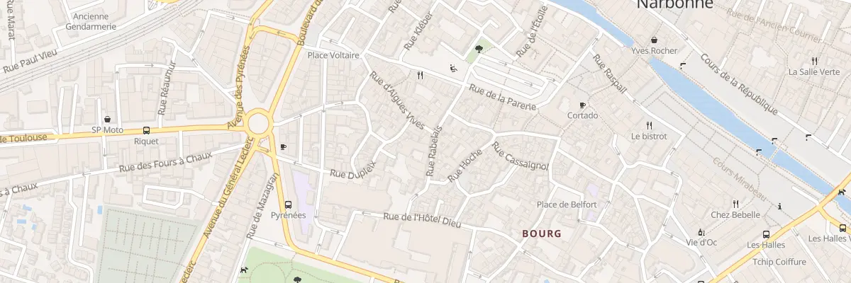Plan du 14 Rue Rabelais à Narbonne