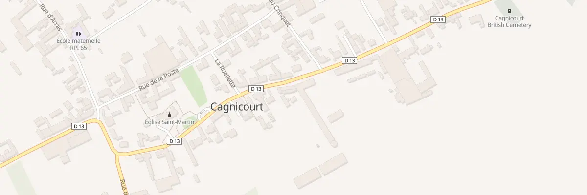 Plan du 35 Rue du Général de Gaulle à Cagnicourt