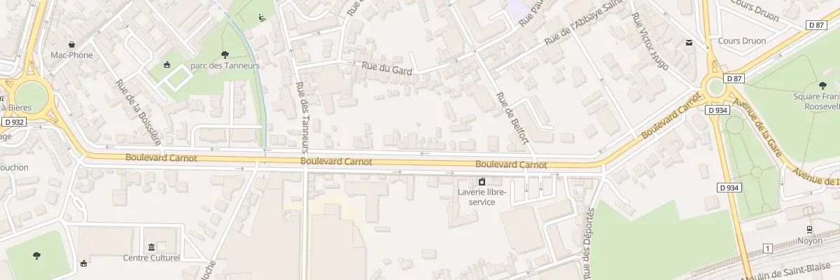 Plan du 55 Bd Carnot à Noyon
