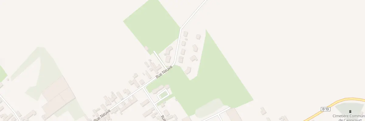 Plan du 1 Che du Moulin à Cagnicourt