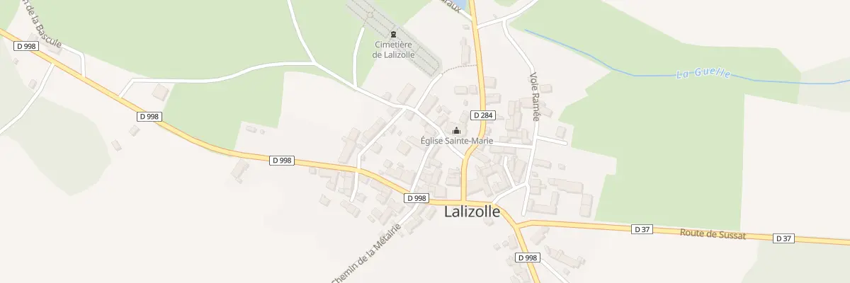 Plan du 3 Rue de l’Eglise à Lalizolle