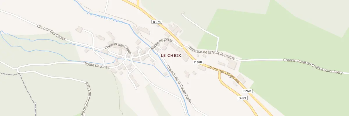 Plan du 5105 Le Cheix à Saint-Diéry