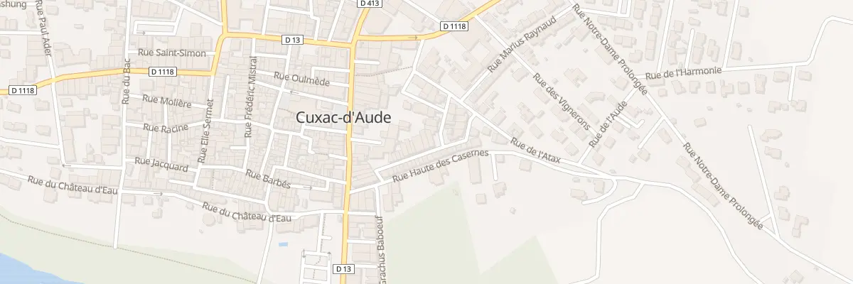 Plan du 17 Rue Basse des Casernes à Cuxac-d’Aude