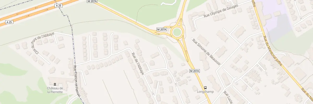 Plan du 25 Rue du Parc Longchamp à Loos