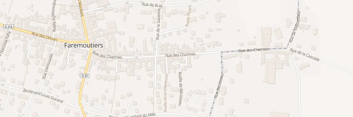 Plan du 63 Rue des Charmes à Faremoutiers