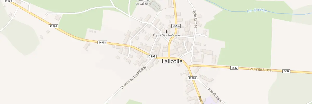 Plan du 11 Rte de la Bosse à Lalizolle