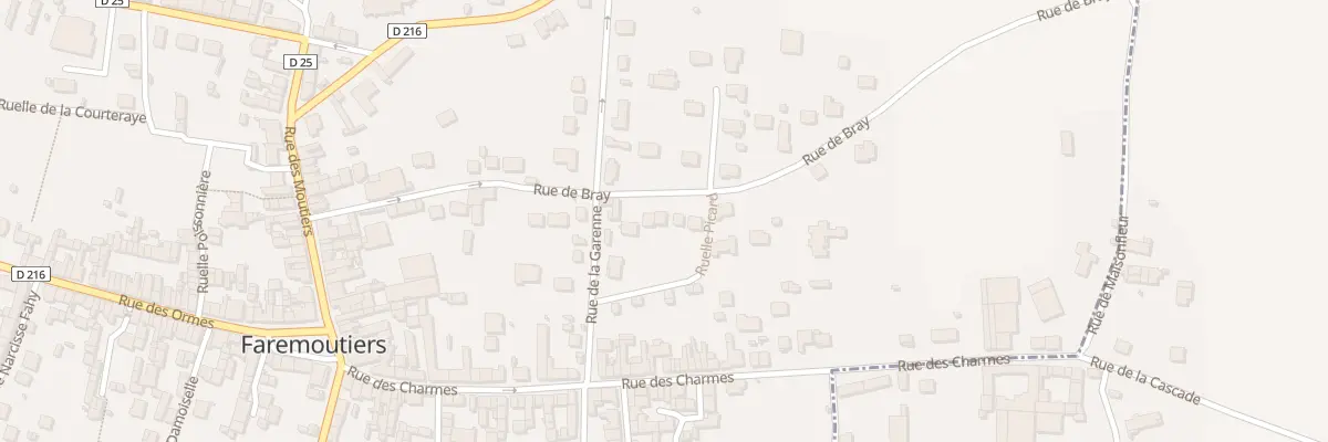 Plan du 21 Rue du Bray à Faremoutiers