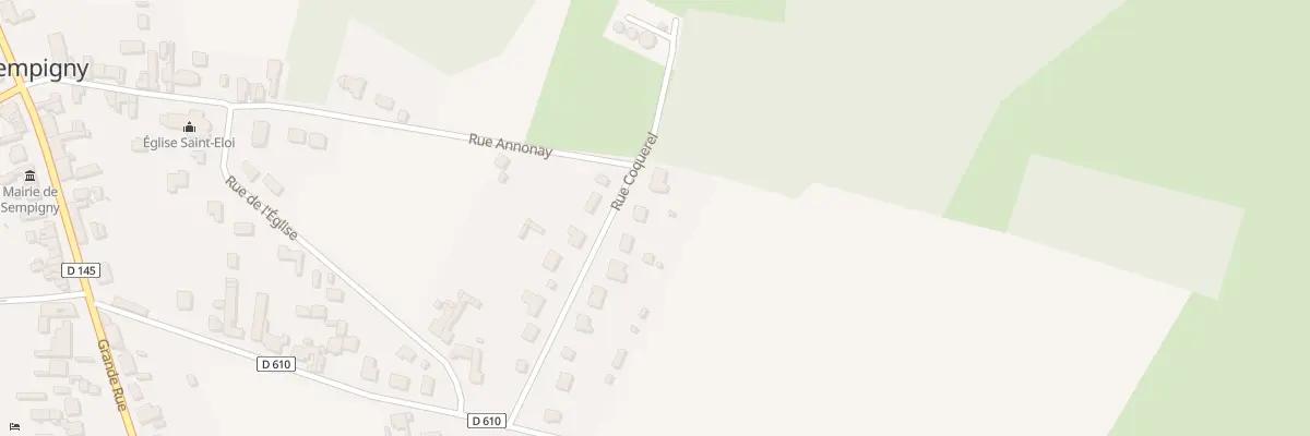 Plan du 14 Rue de Coquerel à Sempigny