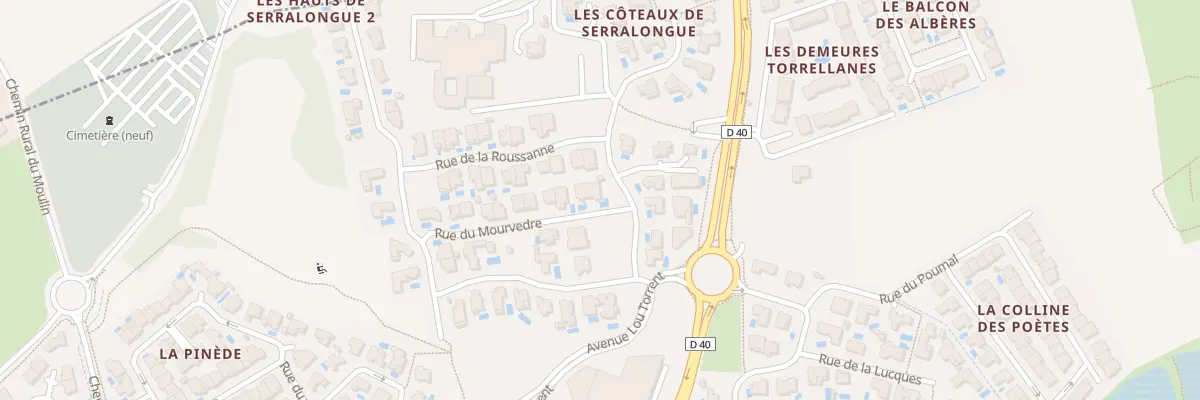 Plan du 2 Rue du Mourvèdre à Latour-Bas-Elne
