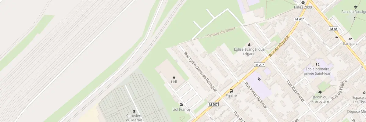 Plan du 25 Rue Lydie Dereuse-Béhague à Lille