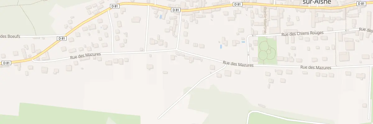 Plan du 31 Rue des Mazures à Berneuil-sur-Aisne