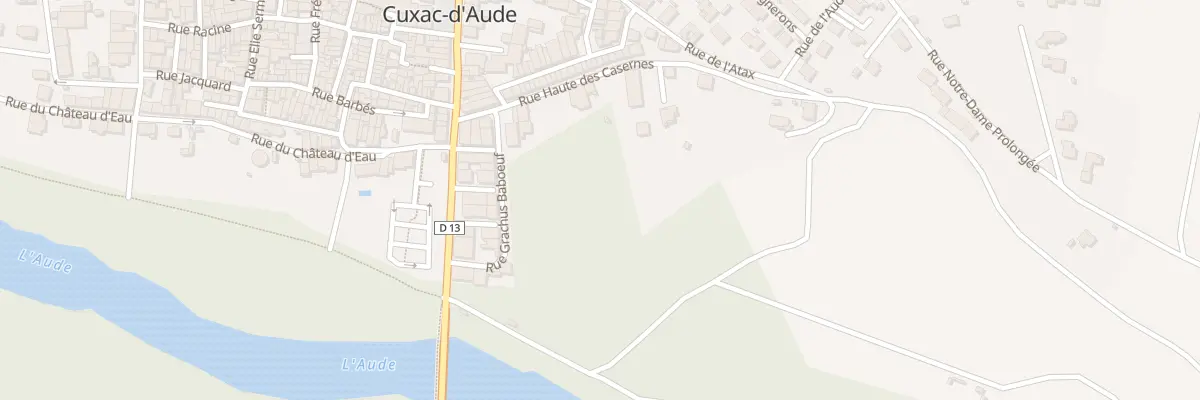 Plan du 8 Rue Haute des Casernes à Cuxac-d’Aude