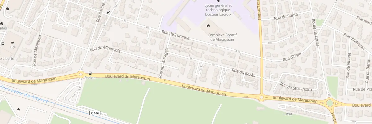 Plan du 12 Rue du Razés à Narbonne