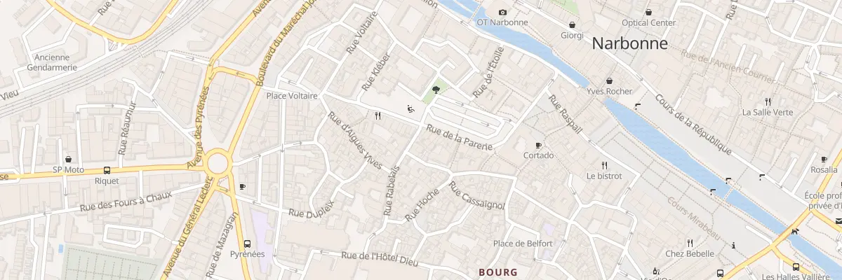 Plan du 1 Rue Rabelais à Narbonne