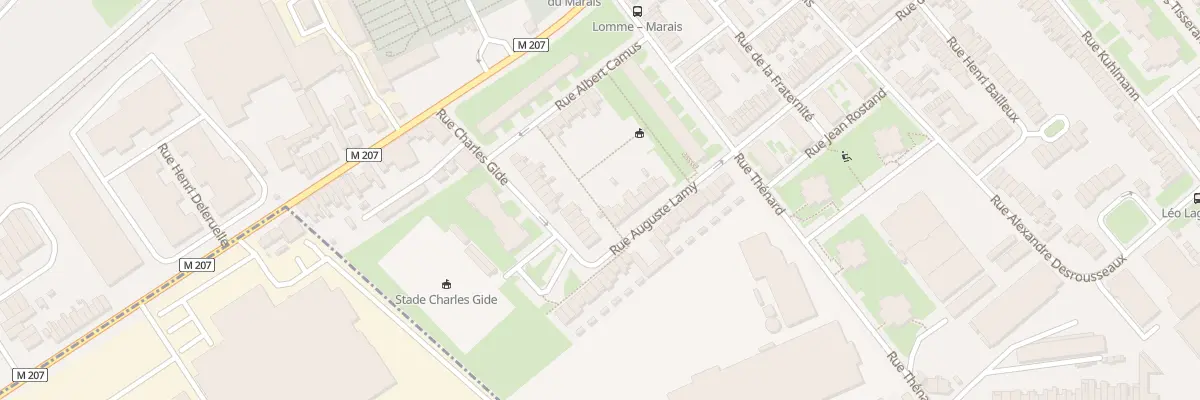 Plan du 64 Rue Auguste Lamy à Lille