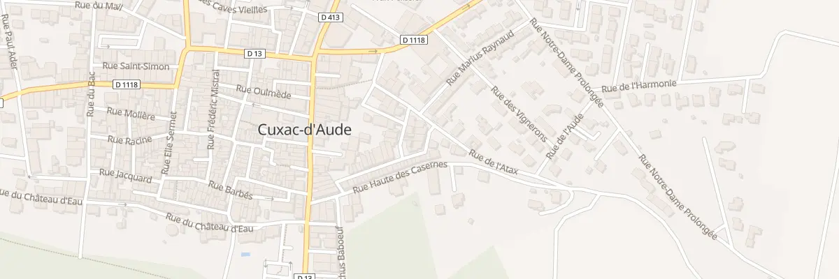 Plan du 23 Rue Basse des Casernes à Cuxac-d’Aude