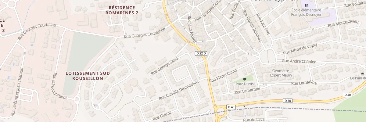 Plan du 15 Rue George Sand à Saint-Cyprien