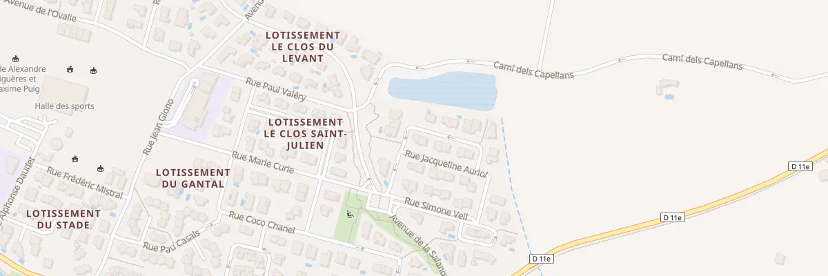 Plan du 2 Rue Camille Claudel à Torreilles