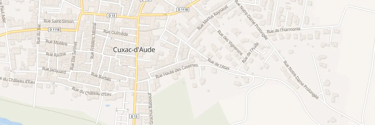 Plan du 43 Rue Haute des Casernes à Cuxac-d’Aude