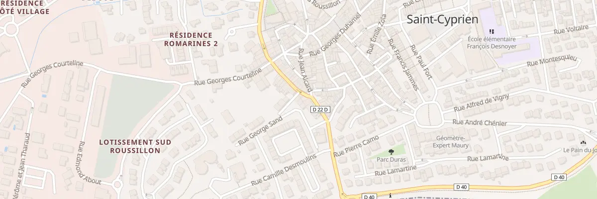 Plan du 1 Rue George Sand à Saint-Cyprien