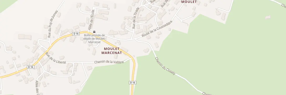 Plan du 2 Chem du Closely Moulet à Volvic