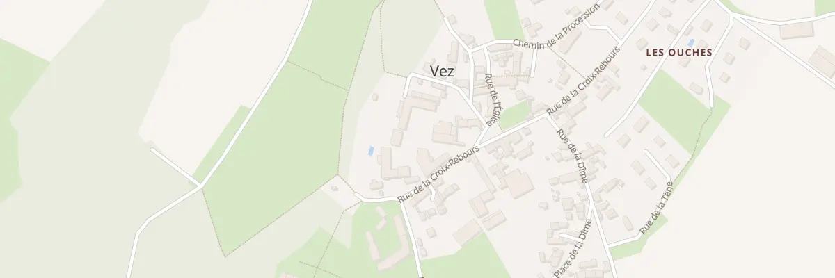 Plan du 9 Rue de la Croix Rebours à Vez