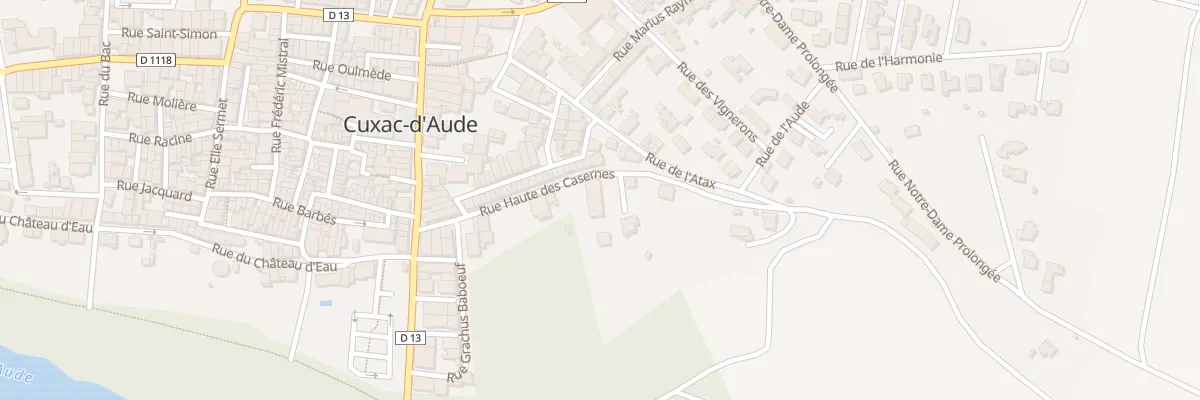 Plan du 16 Rue Haute des Casernes à Cuxac-d’Aude