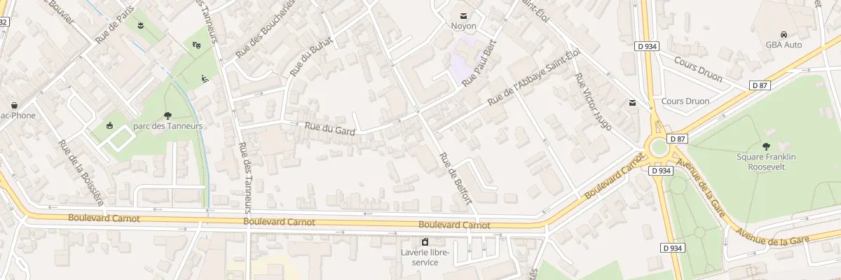 Plan du 30 Rue de Belfort à Noyon