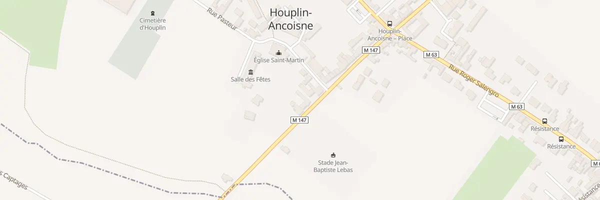 Plan du 34 Rue Jean-Baptiste Lebas à Houplin-Ancoisne