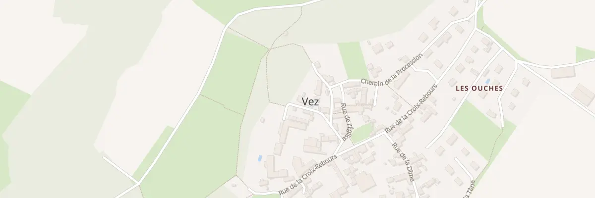 Plan du 6 Rue du Cul de Sac à Vez