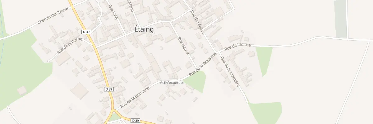 Plan du 12 Rue de la Brasserie à Étaing