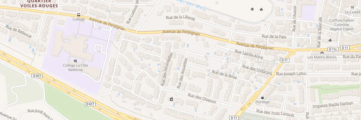 Plan du 9001 Rue des Alouettes à Canet-en-Roussillon