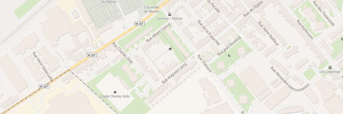 Plan du 50 Rue Auguste Lamy à Lille