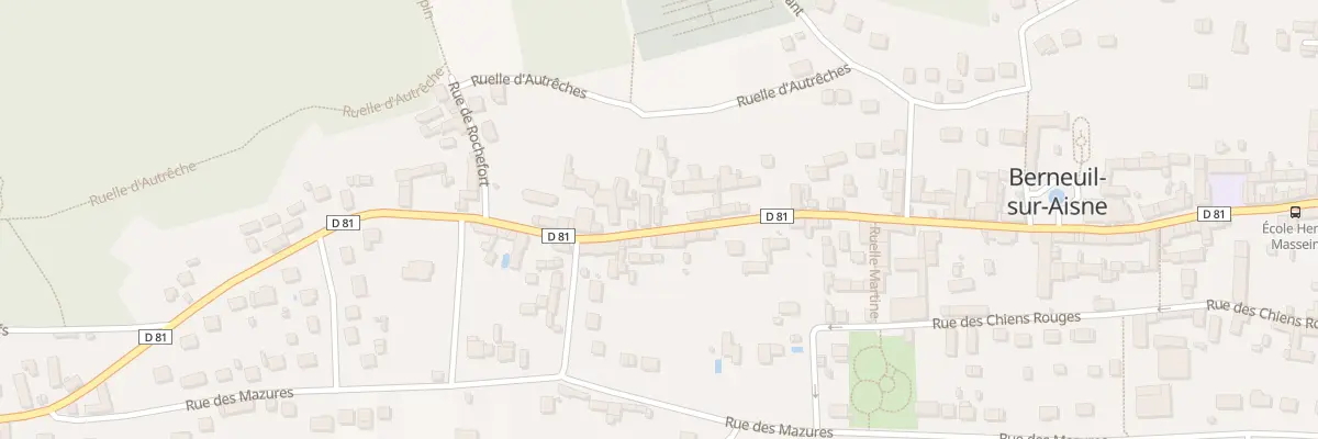 Plan du 70 Rue du Centre à Berneuil-sur-Aisne