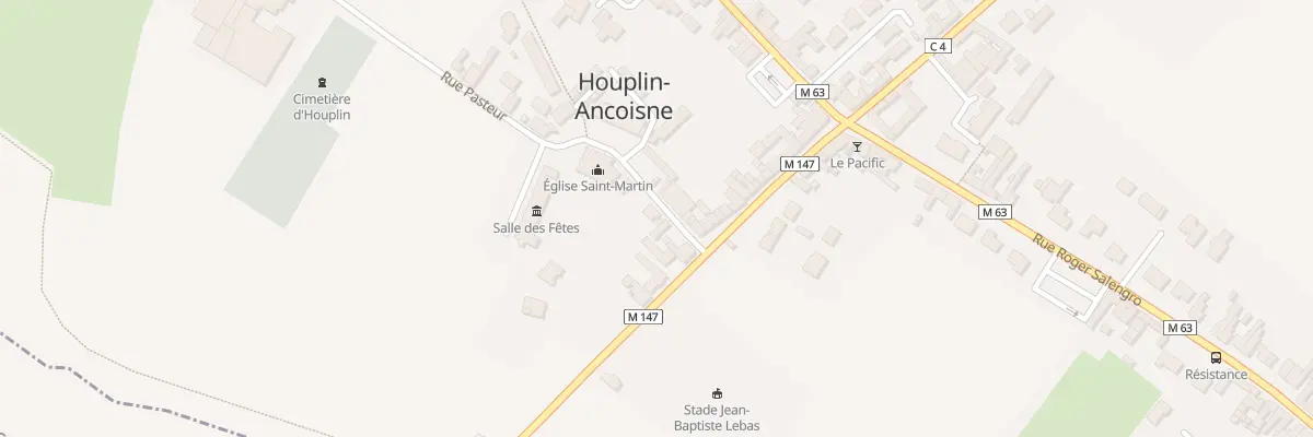 Plan du 1 Rue Pasteur à Houplin-Ancoisne