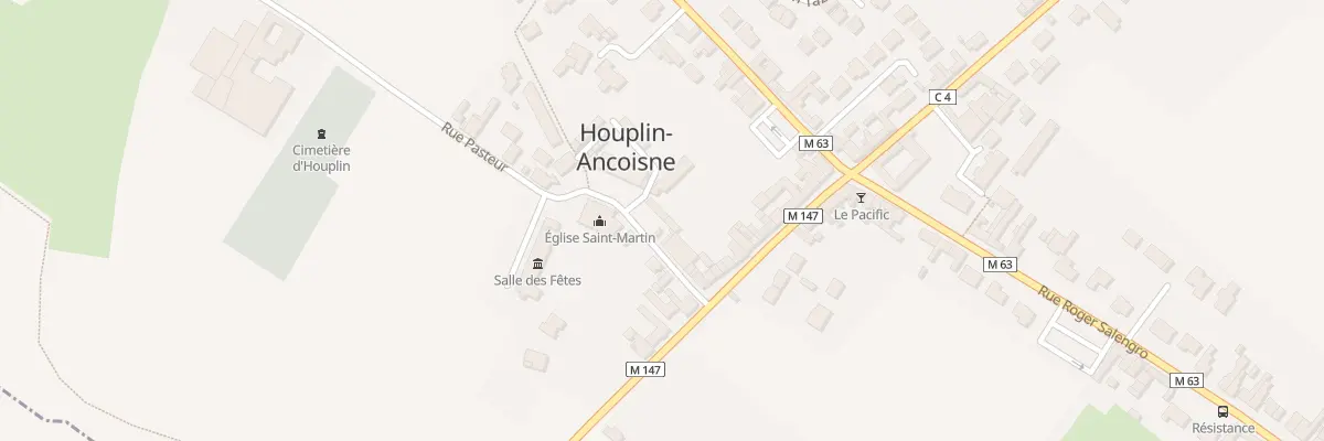 Plan du 8 Rue Pasteur à Houplin-Ancoisne
