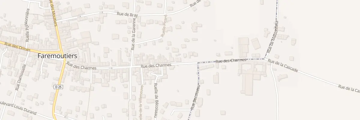 Plan du 46B Rue des Charmes à Faremoutiers