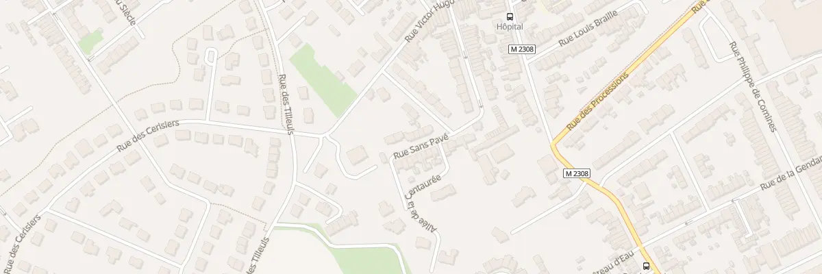 Plan du 28 Rue Sans Pavé à Comines