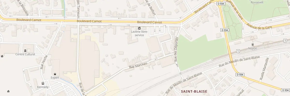 Plan du 10 Rue Marceau à Noyon