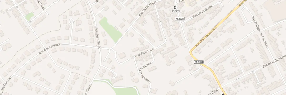 Plan du 26 Rue Sans Pavé à Comines