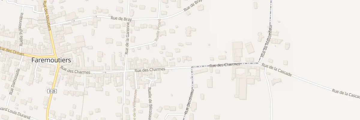 Plan du 48 Rue des Charmes à Faremoutiers