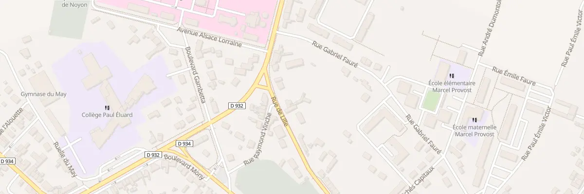 Plan du 58 Rue de Lille à Noyon
